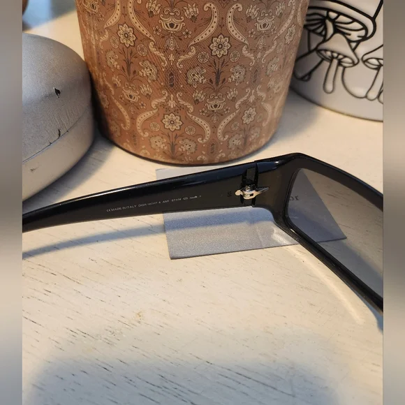 Sale🌟 Dior Night 4 Y2K AM1 Vintage Mod Swarovski Crystal Logo Sunglasses - Picture 10 of 15